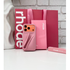 Подарочный набор RHODE Ribbon розовый с чехлом на iPhone пакет RHODE